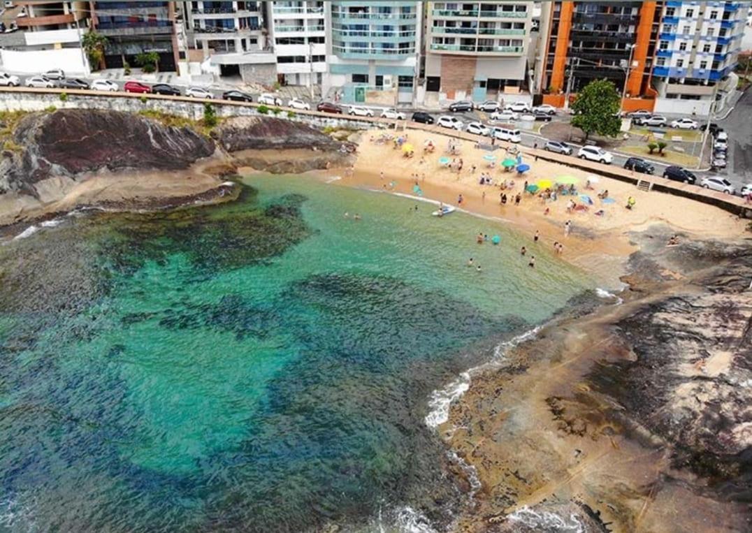 Apt Encantador Praia Do Morro 20 Metros Da Praia. Apartman Guarapari Kültér fotó