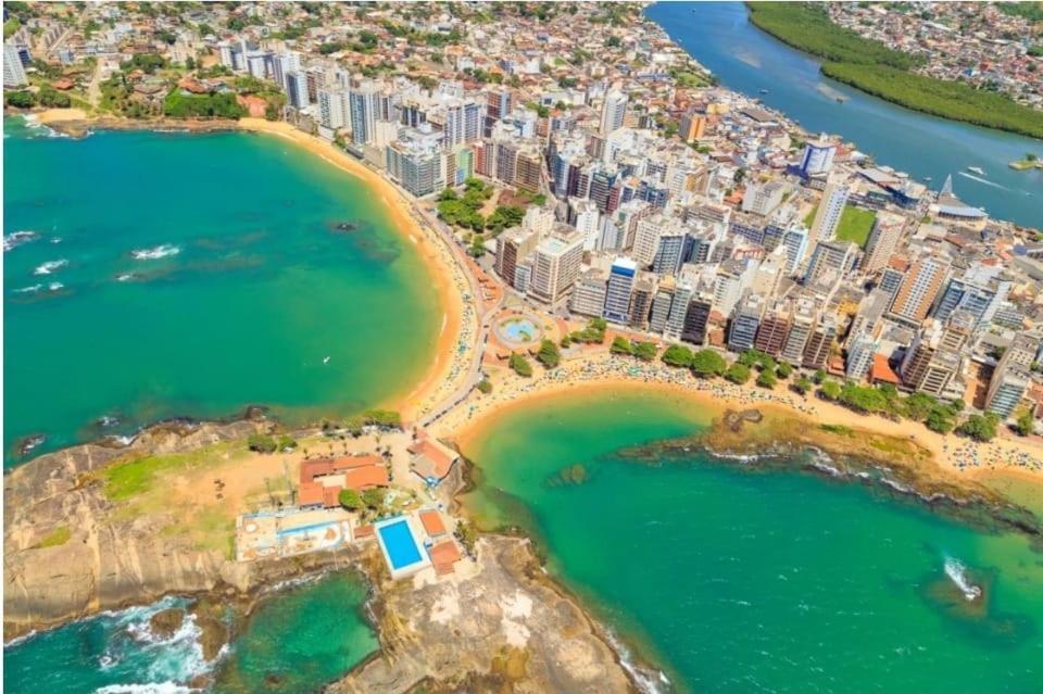 Apt Encantador Praia Do Morro 20 Metros Da Praia. Apartman Guarapari Kültér fotó